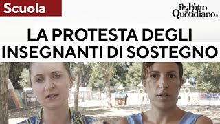 Scuola Insegnanti di sostegno contro il decreto 71quotÈ un condono noi specializzati TFA vessatiquot [upl. by Ahseneuq105]