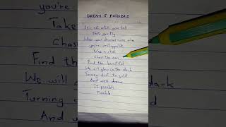 Delacey  Dream It Possiblelyricsshorts dreamitpossible lyrics [upl. by Ameluz531]