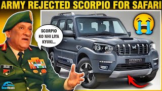 Why Army Rejected Mahindra Scorpio For Tata Safari  Why Army Loves Tata Safari  Tata Safari [upl. by Elleinnad]