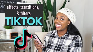 How to add filters effects amp transitions to TikTok video [upl. by Phillada]