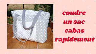 Tuto diy débutant pour coudre un joli sac cabas rapidement et facilement 🥰 [upl. by Anuhsal396]