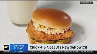 ChickfilA debuts new sandwich [upl. by Bello]