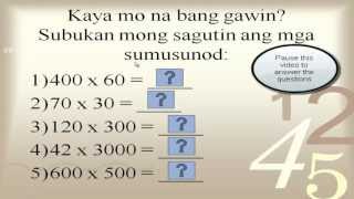 Multiplying Numbers with Zeros Tagalog  Multiplication Simple Math Tips iwbresources [upl. by Forras]