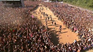 DAGOBA  HUGE WALL OF DEATH  HELLFEST 2014 [upl. by Arbe]