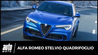 Alfa Romeo Stelvio Quadrifoglio 2018 – essai  Italian paradox [upl. by Otsirc]