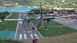 A day at one of the worlds most challenging airports 4K planespotting at St Barts 2 [upl. by Yennor213]