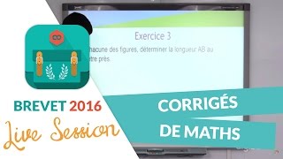 Brevet 2016  Corrigés de Maths [upl. by Ahser]