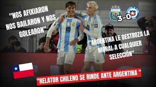 Relator Chileno rendido ante la Scaloneta Argentina vs Chile 30 [upl. by Ias]