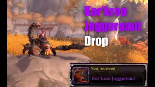 Korkron Juggernaut DropWOW Mount Drop [upl. by Magavern]