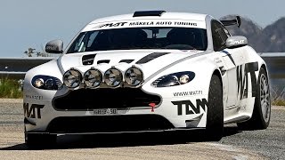 ASTON MARTIN V8 VANTAGE GT4  TEST FDELECOUR  CHECKPOINT RALLYE [upl. by Cardinal]