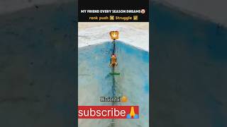 MY FRIEND EVERY SEASON DREAMS🤡 rank push ❌struggle✅ shorts trendingvideocomedy subscribefunny [upl. by Alaik]