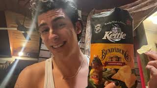 Kettle Limited Edition Bundaberg Ginger Beer Chip Review [upl. by Dnalhsa538]