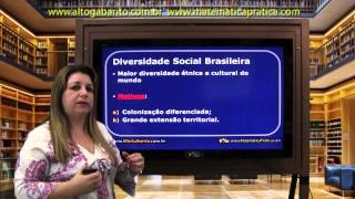 Diversidade Social Brasileira  Sociologia  Videoaula [upl. by Leciram]