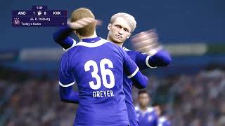 RSC Anderlecht  KV Kortrijk PES 2021 GAMEPLAY [upl. by Aical]