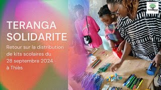 Retour sur la distribution de kits scolaires du 28 septembre 2024 à Thiès [upl. by Tsugua]