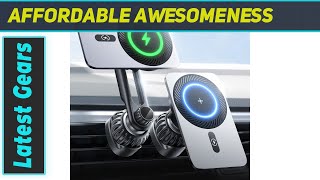 LISEN Magsafe Car Mount Charger Review  Magnetic Wireless Phone Holder for iPhone 15141312 [upl. by Alvar]