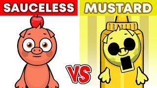 Incredibox Abgerny but in MUSTARD Normal vs Mustard Versions [upl. by Mosra909]