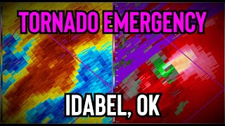 TORNADO EMERGENCY  Idabel OK EF4 Tornado [upl. by Ailedua]