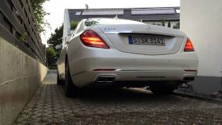 MercedesBenz SClass 2014 S600 V12 engine cold start Kaltstart AMG [upl. by Pauli43]