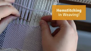 Hemstitching my Handwoven Pieces  A Method for both Rigid Heddle Looms and MultiShaft Looms [upl. by Battiste]