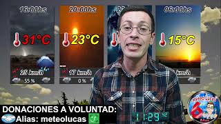 Reporte meteorologico regional tarde de tormentas electricas pasajeras 21 de noviembre 2024 [upl. by Selia]