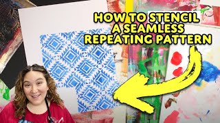 Creating a Seamless Repeating Pattern with Your Stencils [upl. by Vanzant]