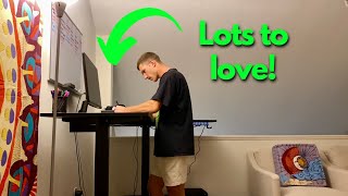 Huanuo LShaped Standing Desk Review [upl. by Fricke]