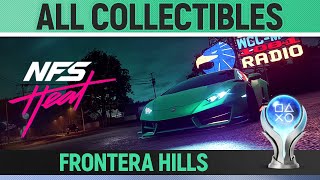 Need for Speed Heat  All Collectibles  Frontera Hills 🏆  Locations Guide [upl. by Mariya723]