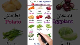 Vegetables names اسماء الخضروات english arabic learnenglish education vegetables vocabulary [upl. by Levina]