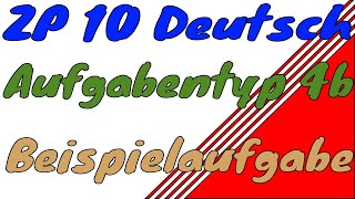 ZP 10 Aufgabentyp 4b Deutsch Beispiel [upl. by Ahsinot]