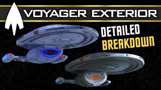 Star Trek Lower Decks  Voyager Exterior Full Breakdown [upl. by Lirba]