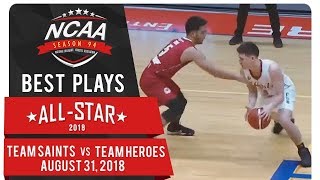 NCAA 94 MBRobert Bolick toys with defender for clever underhand scoop  Team Saints  Best Plays [upl. by Aimas]