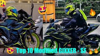 Top 10 Modified GIXXER SF [upl. by Natsirt750]