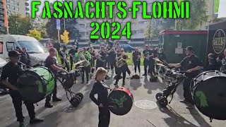 Uftritt am FasnachtsFlohmi Region Basel  Vollgas in Prattele🖤💚🎺🥁🥳 [upl. by Nahbois425]