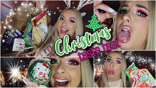 Christmas Holiday GOODIES and not so good lol TASTE TEST  PiinkSparkles [upl. by Atterual]