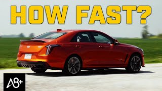 Acceleration 060 MPH  Cadillac CT4V Blackwing Manual [upl. by Ynohtn977]