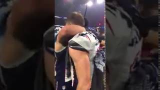 SUPER BOWL 51 DANNY AMENDOLA AND JULIAN EDELMAN EMOTIONAL WIN [upl. by Trey242]