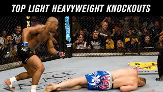 Top 10 Light Heavyweight Knockouts in UFC History [upl. by Markus644]