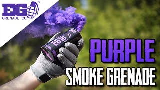 EG18  Purple Smoke Grenade  Big Smoke Bomb  Smoke Effect [upl. by Ocsisnarf557]