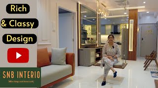 Amanora Gold  Classy amp Rich Design  2BHK Home Interior Design  Interior Design Ideas  Pune [upl. by Hairej]