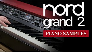 Nord Grand 2 Playing the Factory Installed Piano Samples  Bonners Music [upl. by Norramic994]