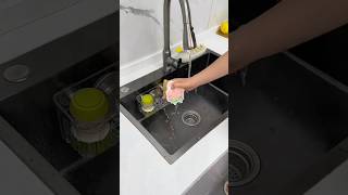 Put the suction cup storage rack on the inside of the sink kitchenorganizer homegudgets gudgets [upl. by Suruat]