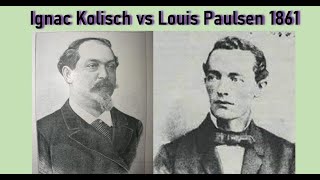 Epic chess game  I Kolisch vs L Paulsen 1861 chess [upl. by Nabroc]