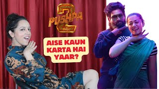 Pushpa 2  Angaaron The Couple Song  Allu Arjun  Rashmika  Pushpa song  Reaction  Review [upl. by Krell]