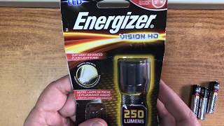 Energizer Vision HD 3 AAA Flashlight Quick Look amp Review [upl. by Aronal]