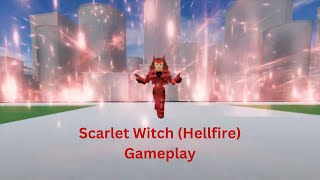 Scarlet Witch Hellfire Gameplay  Crossover Legends Reborn  Roblox [upl. by Drofwarc]