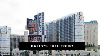 Ballys Las Vegas Full Tour 2022  Amazing Bellagio Fountains View [upl. by Eirolav]