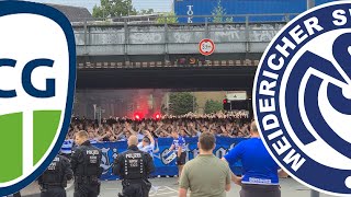 FANMARSCH INVASION amp EXTASE  FC Gütersloh 🟢🔵 vs 🔵⚪️ MSV Duisburg [upl. by Manon]