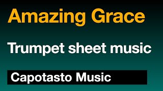 Trumpet sheet music  Amazing Grace [upl. by Simeon]