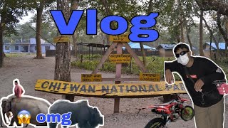 Chitwan National Park safari Pokhara to Chitwan 🦥 solo Ride [upl. by Tehr568]